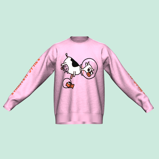 Cow-stronaut Sweater